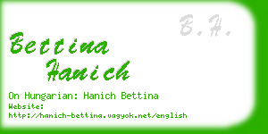 bettina hanich business card